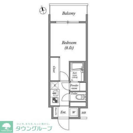 エスタート品川南大井の物件間取画像